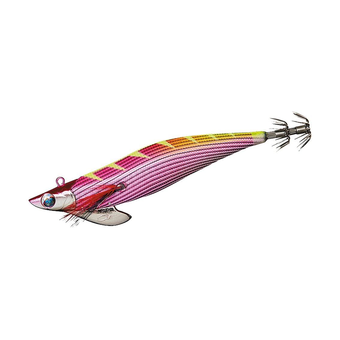 Daiwa Emeraldas Boat II RV Lure, No. 3.0, 0.9 oz (25 g), Pink-Striped Pink Orange Yellow