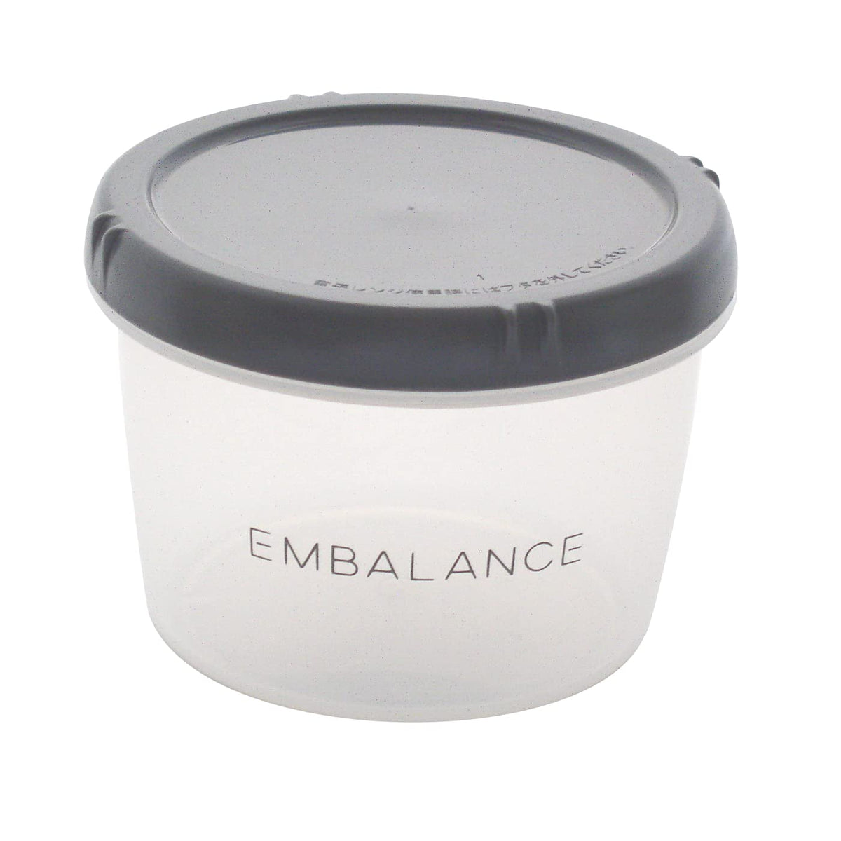 Wilmax T12192 Embalanced Round Container, Large, 25.4 fl oz (750 ml), Gray