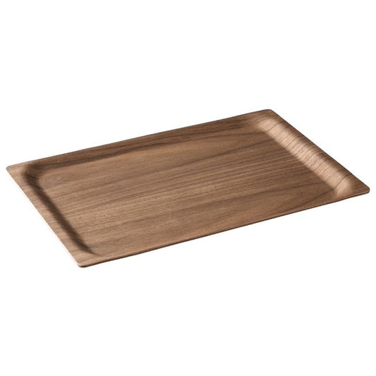 KINTO 27654 SCS Tray, 16.3 x 10.4 inches (415 x 265 mm), Walnut, Coffee, Non-Slip, Wood, Obon