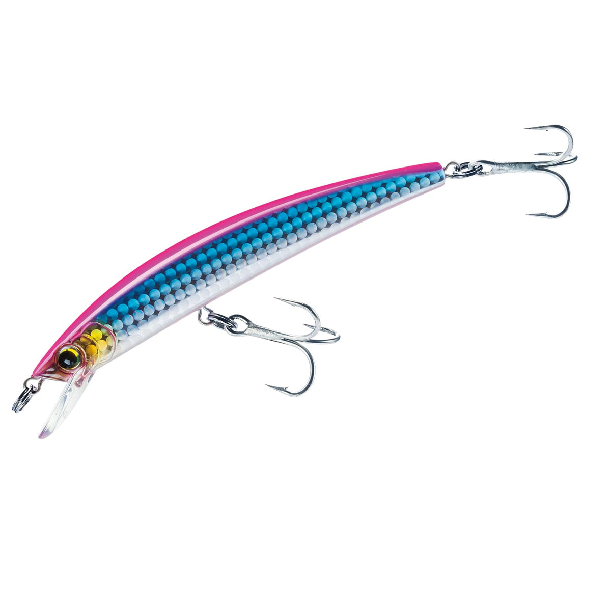 Yo-Zuri Crystal Minnow Floating Lure, Holographic Pink, 4-3/8-Inch