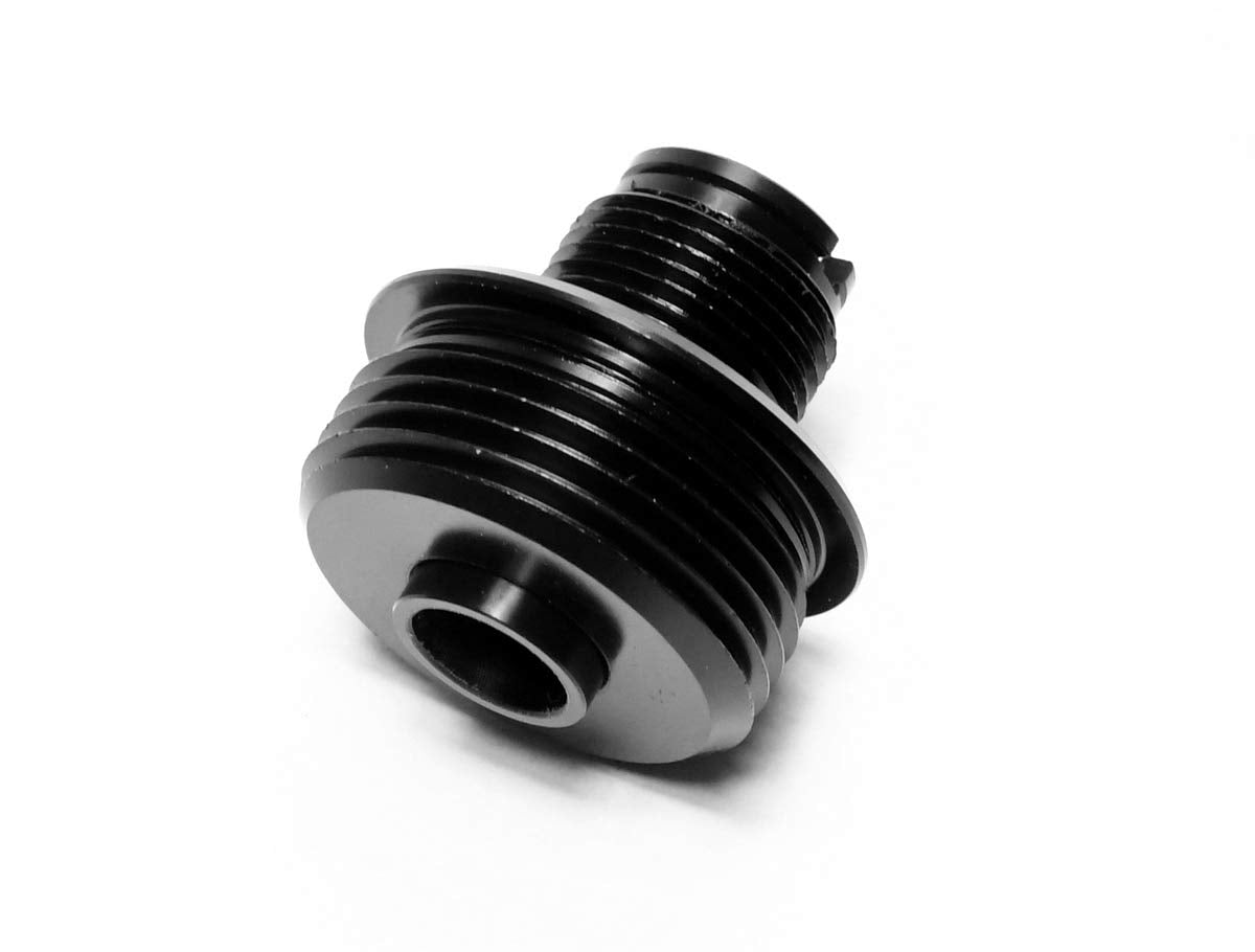 KM Planning Silencer Adapter, 17/32 inches, KM Resin/Plastic, M14 Reverse Thread