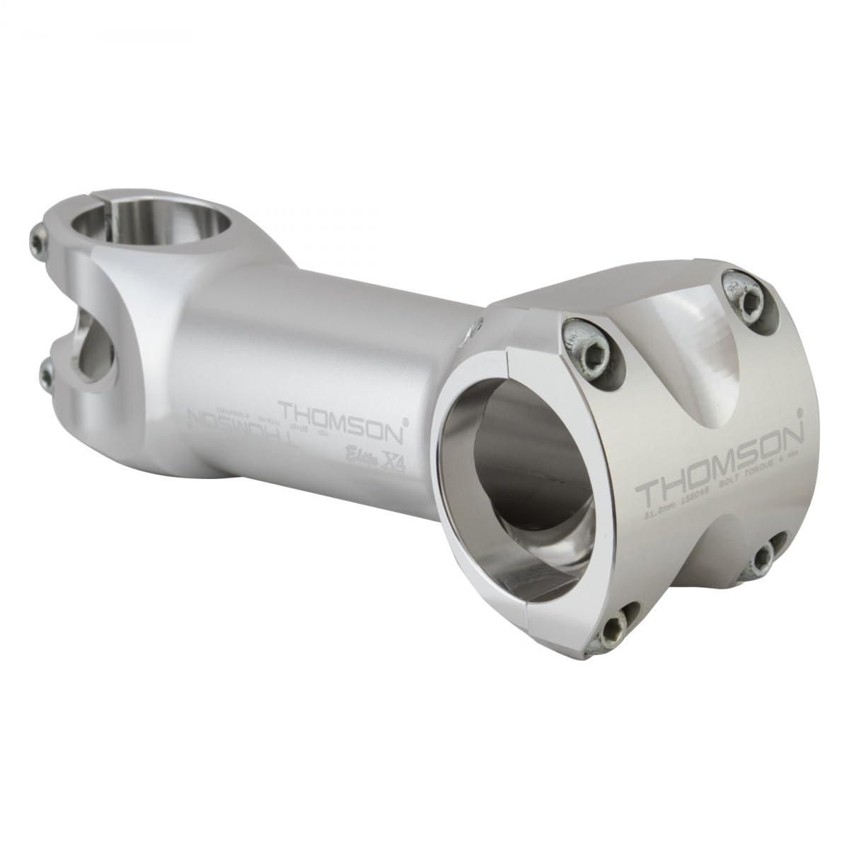 THOMSON X4 31.8 Bicycle Stem (1-1/8 x 10-Degree x 120mm, Silver)