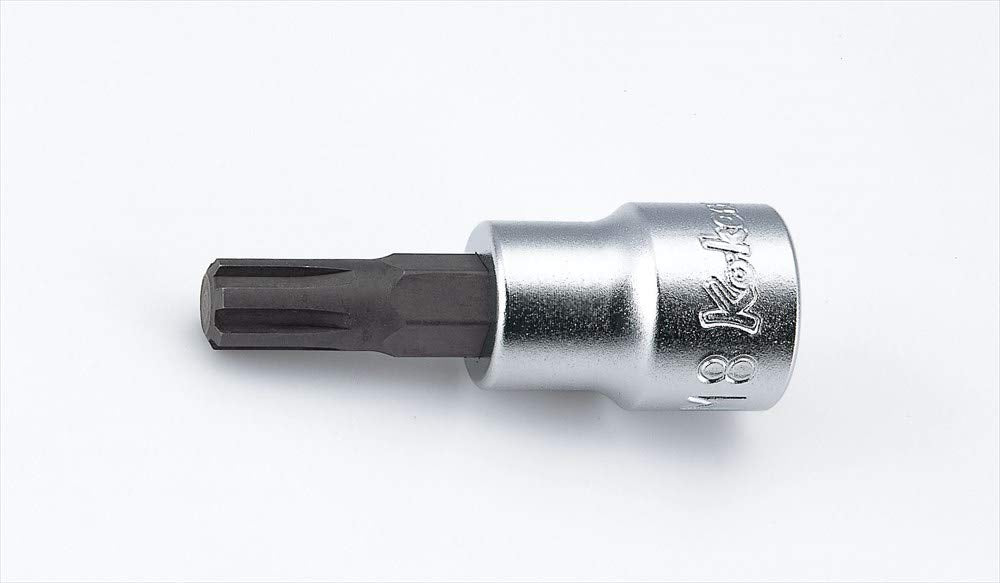 Ko-ken 3027.100-M10 3/8 Sq. Dr. Bit Socket Ribe-CV M10 Length 100mm