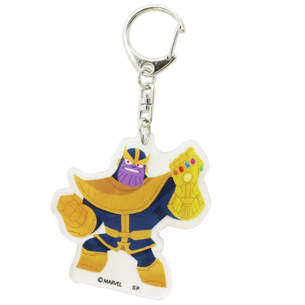 Marvel Ã— Gurihiru Keychain Die-Cut AcrylIC Key Charm Ring / Thanos Marvel
