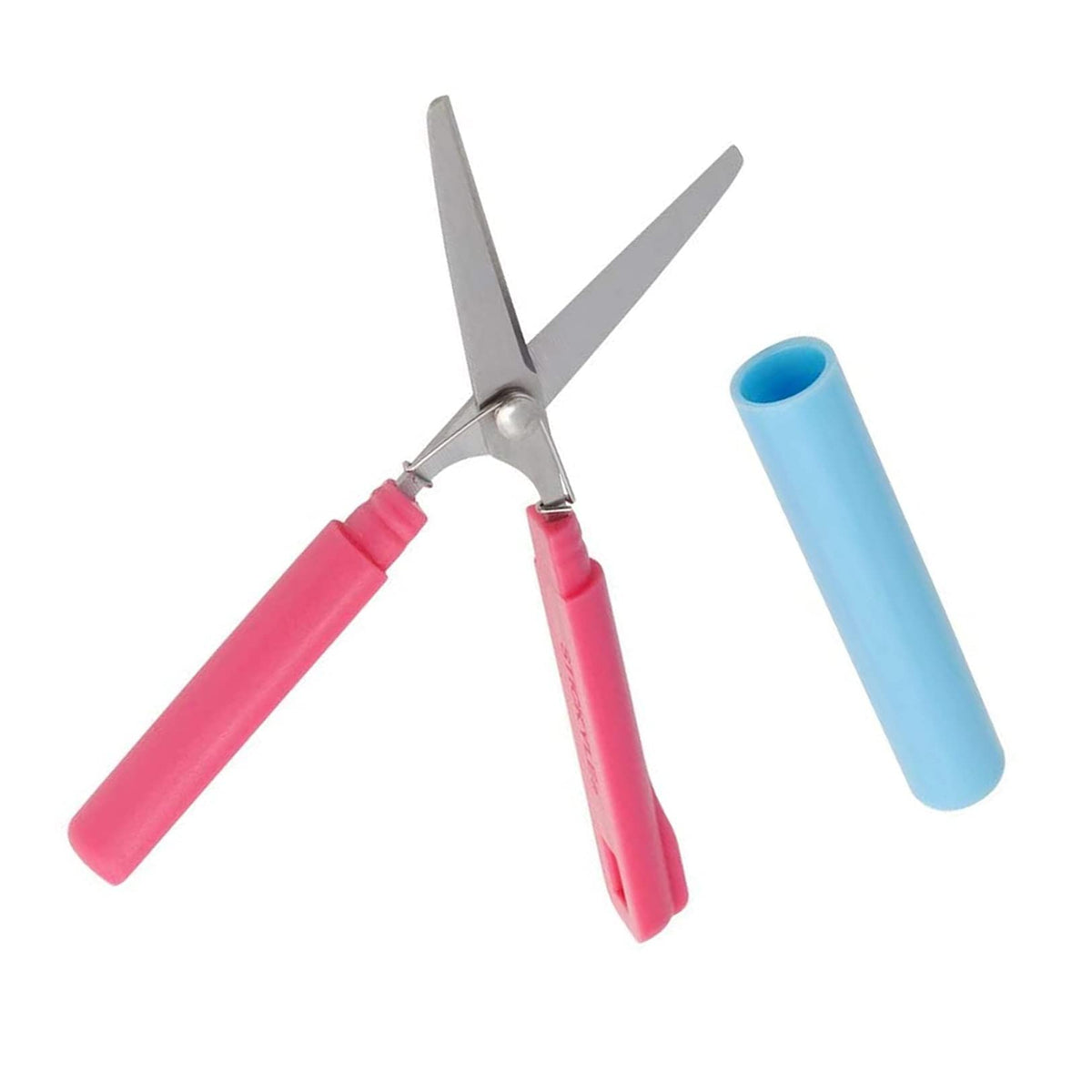SUN-STAR STICKYLE Scissors (Compact) [Vivid Pink x Blue] (Japan Import) S3717461