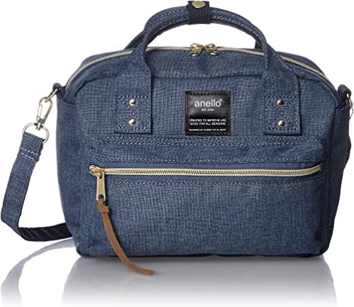 Anello POST ATC1223Z 2-Way Shoulder Bag, A5, Multiple Storage, Denim Blue