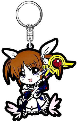 [Magical Girl Lyrical Nanoha The Movie 1st] Rubber Key Ring Takamachi Nanoha Barrier Jacket Ver.