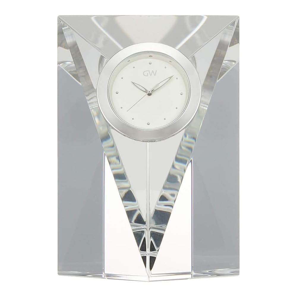 Narumi Glass Works GW1000-11009 Prism Clock (M) Clear