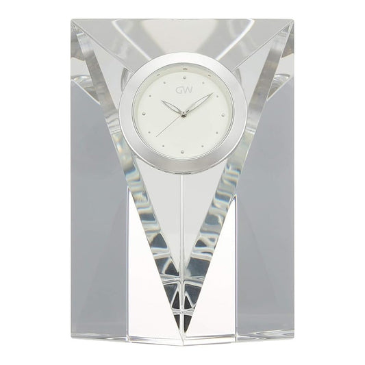 Narumi Glass Works GW1000-11009 Prism Clock (M) Clear
