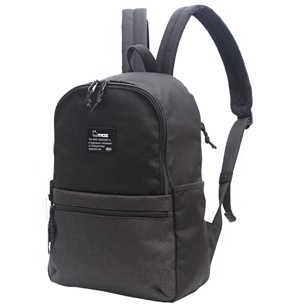 Moz ZZEI-05 Round Backpack, Backpack, Women's, Men's, Unisex, Large Capacity, Lightweight, Reflector, Black