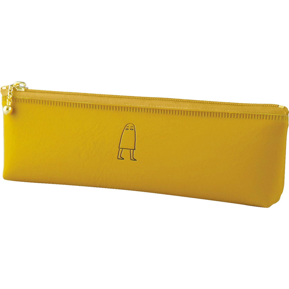 エルコミューン Elcomune PPC-087 Medjed Mustard Pen Case, Flat Pen Case, One Point