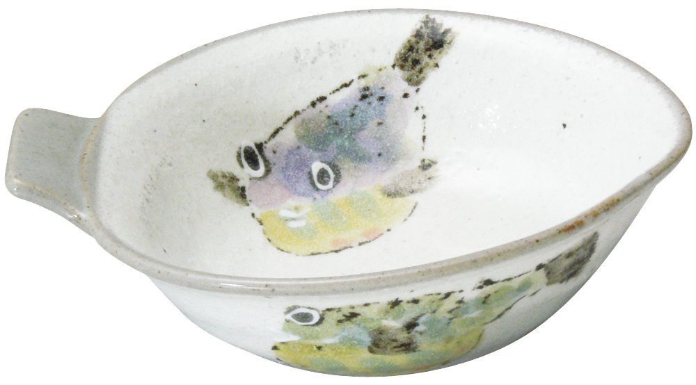 スズ木 Banko Ware J-DONABE 3743-5840 Small Bowl with Handle, Puffer