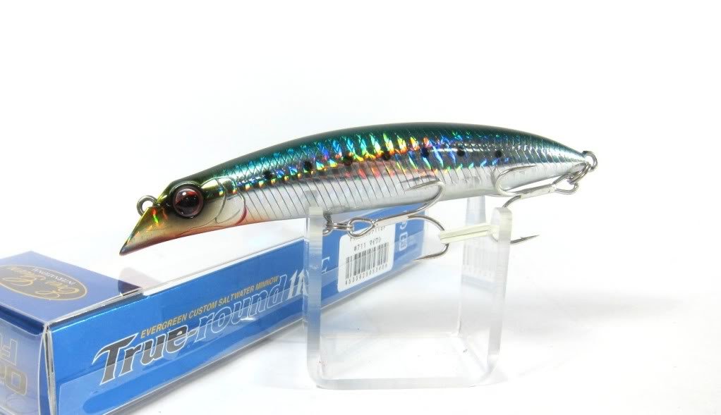 Evergreen Minnow True Round F 4.5 inches (11.5 cm), 0.6 oz (18.5 g) Sardine #711