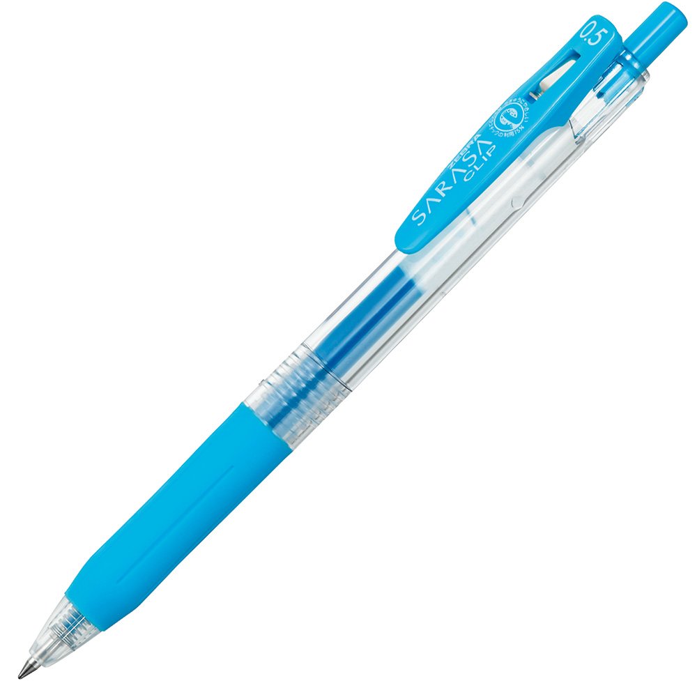 Zebra Sarasa Clip Pen 0.5 mm, Light Blue (JJ15-LB)