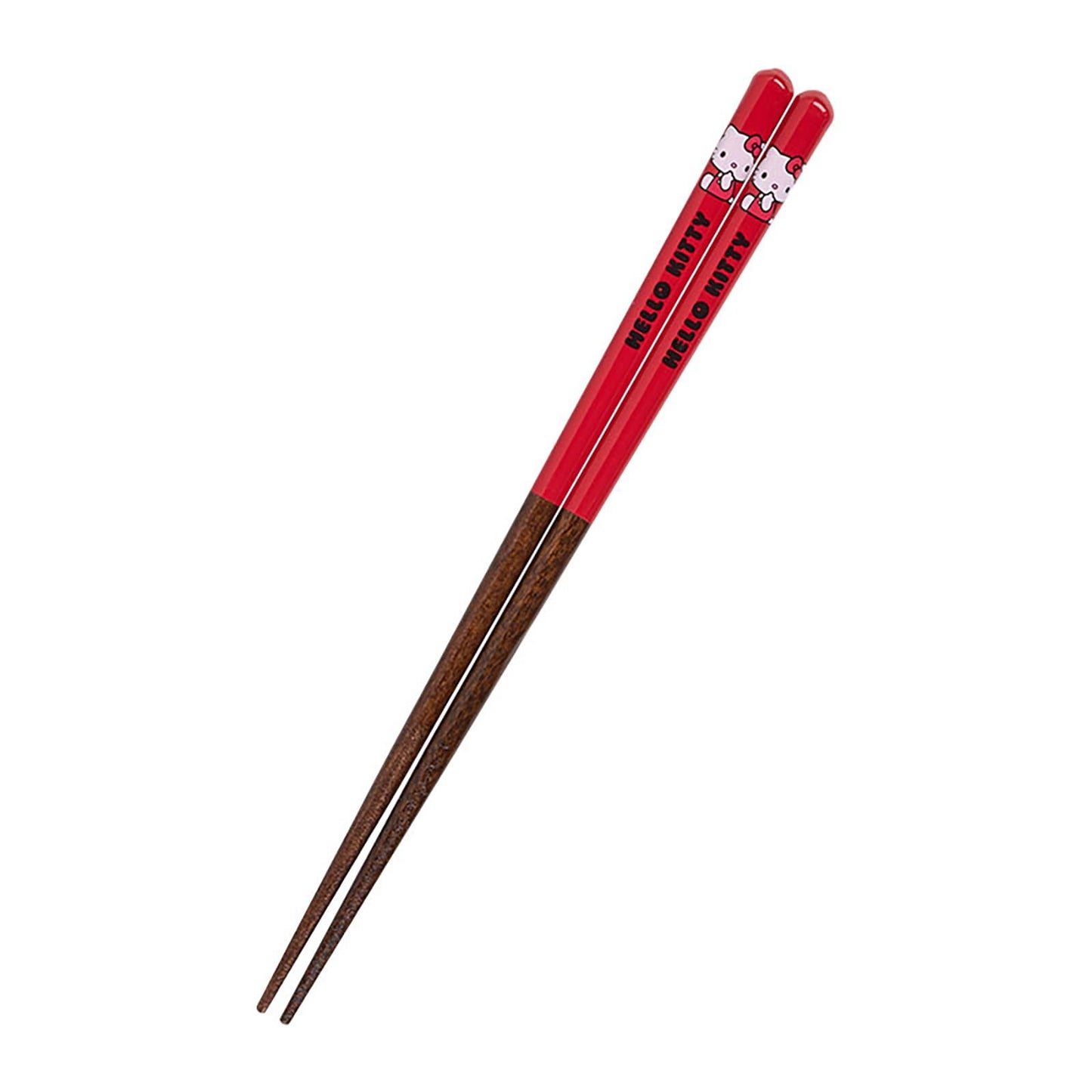 Sanrio 468461 Hello Kitty Chopsticks 8.3 inches (21 cm), Anti-slip, Easy to Grasp, Natural Wood Material