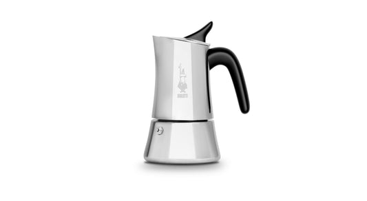 Bialetti Moon Exclusive Induction Stainless Steel Moka Pot, Stovetop Espresso Maker, Italian Coffee Maker, 4 Espresso Shots, (5.7 Oz - 170 ml), Compatible with All Stovetops, Silver