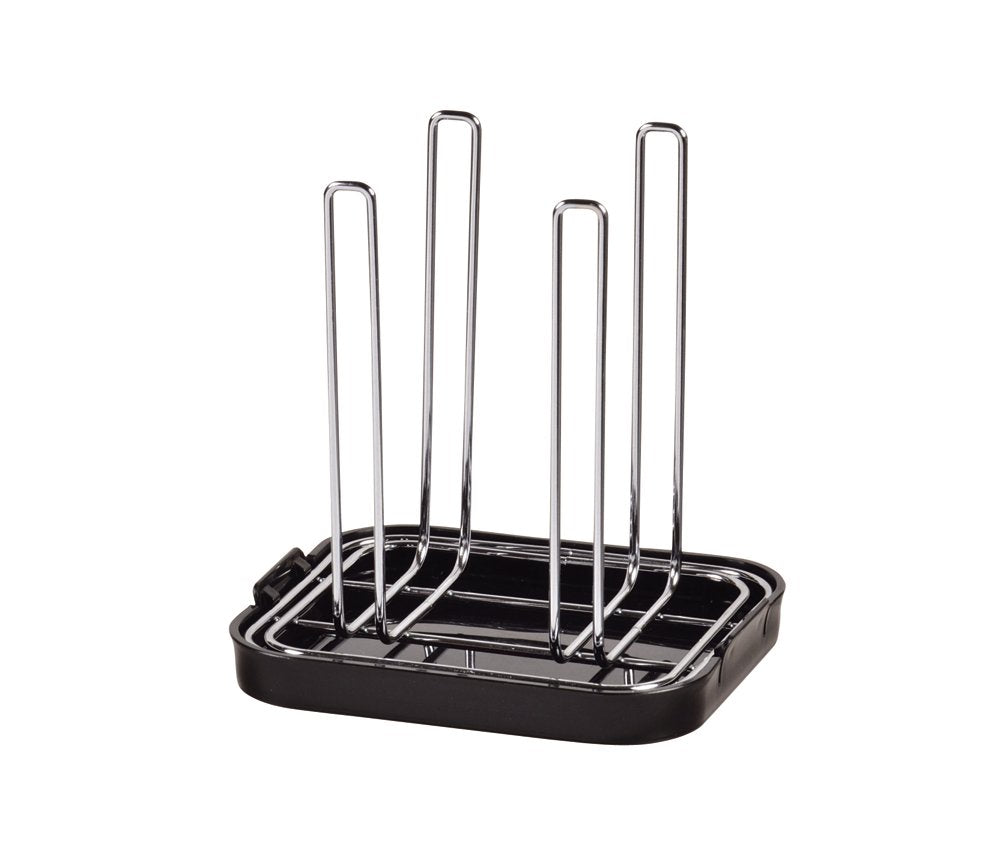 Pearl Metal HB-1145 Simple Storage Plastic Bottle Glass Stand, Black