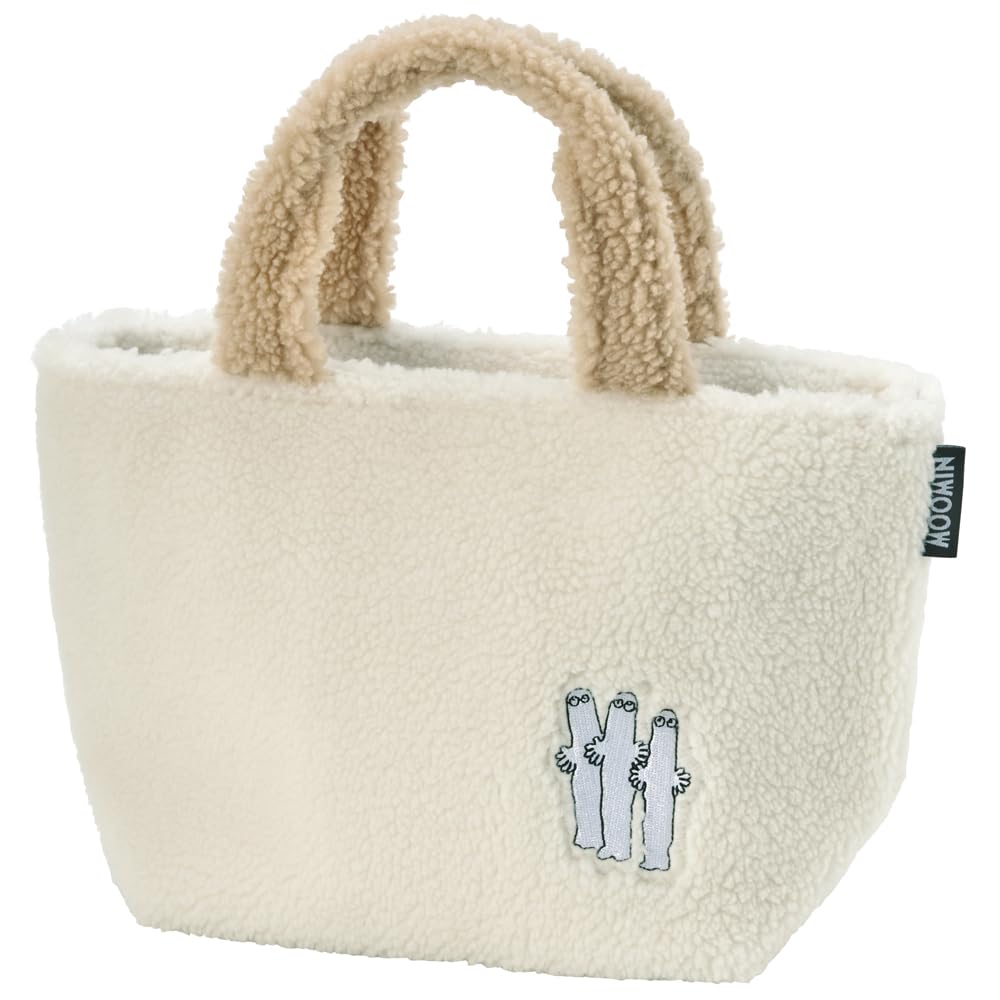 Skater KOB2-A Boa Fabric, Cold Insulation, Lunch Bag, Fluffy Fabric, 11.8 x Depth 4.7 x Height 7.1 inches (30 x 12 x 18 cm), Moomin
