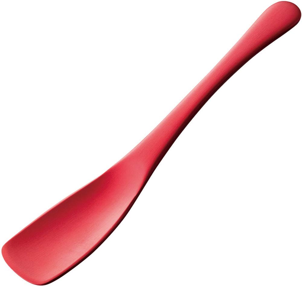 Todye 1400355 Ice Cream Spoon, Easy to Scoop, Aluminum Ice Cream Spoon, Made in Japan, Red, Made in Japan
