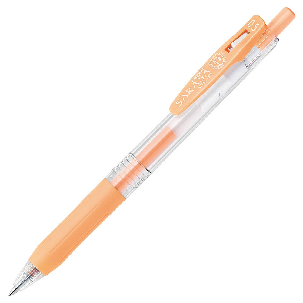 ZEBRA Gel Ballpoint Pen Sarasa Clip 0.5 Milk Orange 10 pcs BJJ15MKOR
