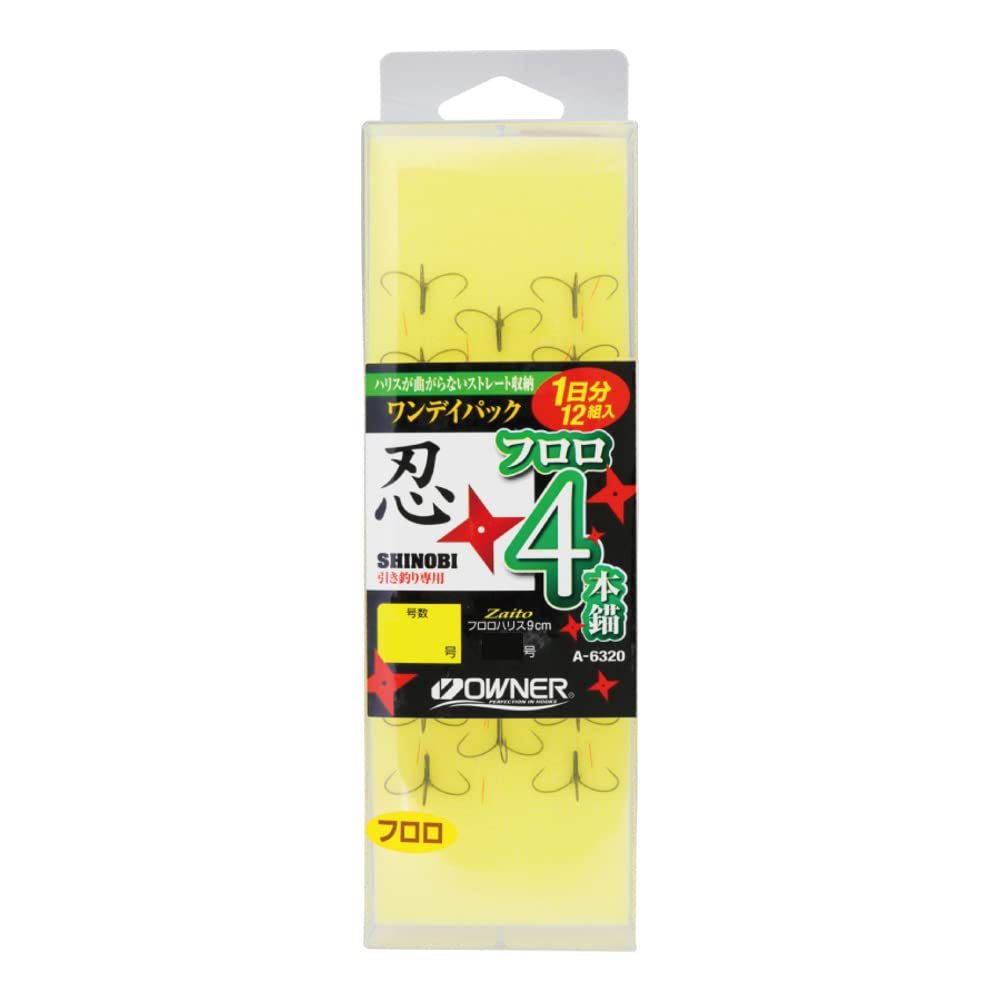 Owner No.36320 One-Day Pack Shinobi Fluoro 4 Anchors, No. 7.5