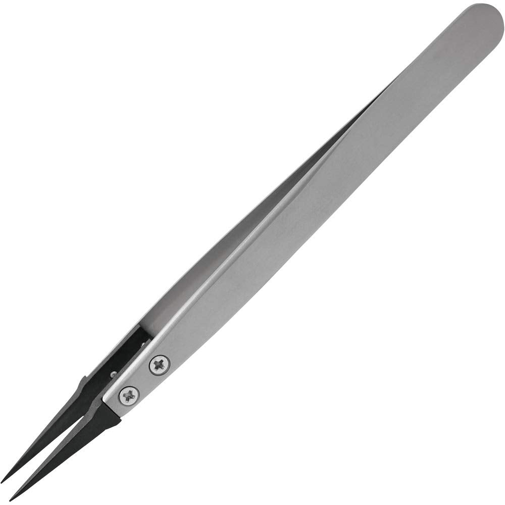 Engineer ESD Tweezers, Anti-Static Tweezers, Tapered Type, 5.1 inches (130 mm) PTZ-45