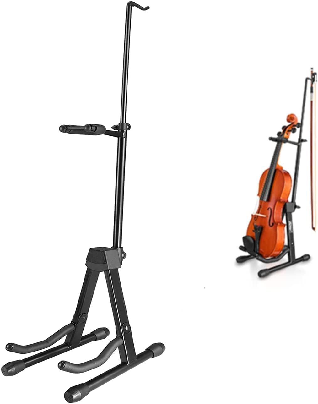 Eastar EST-006 Violin Stand, Foldable, Fall Prevention, Black