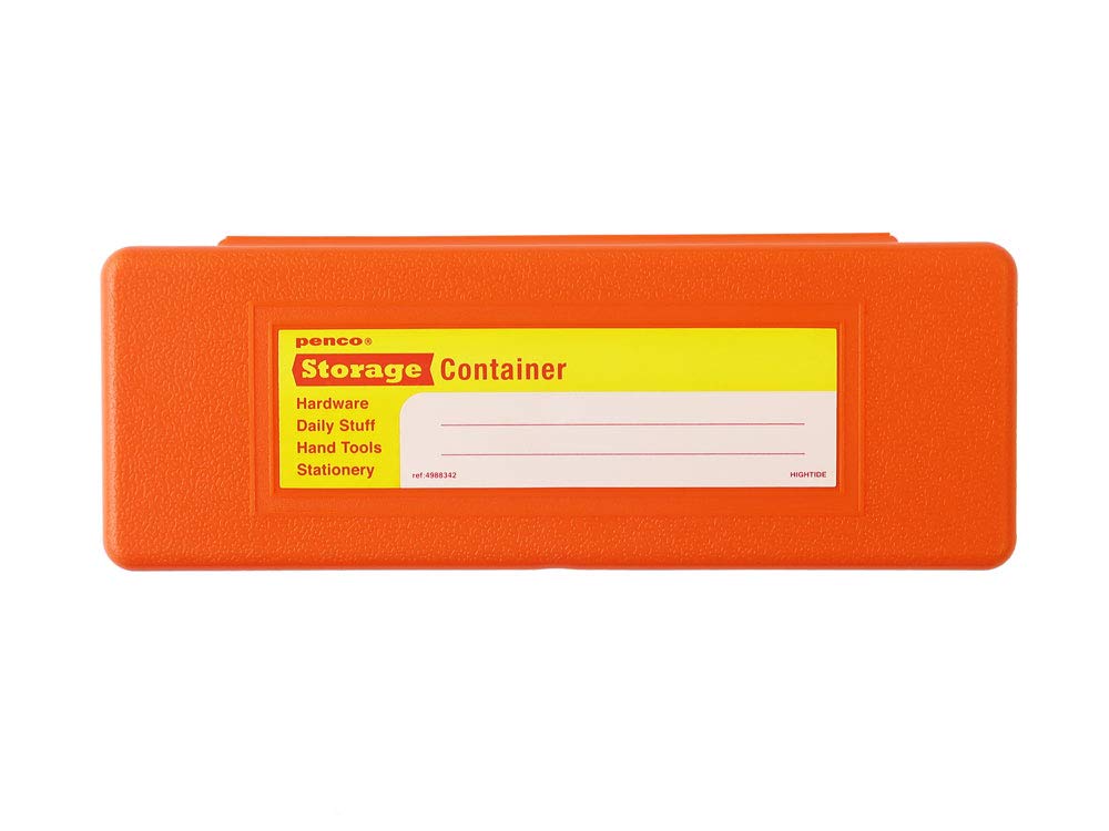 HIGHTIDE GP079 Penco Pencil Case, Storage Container, Orange, 横187mm×縦69mm×厚み27mm