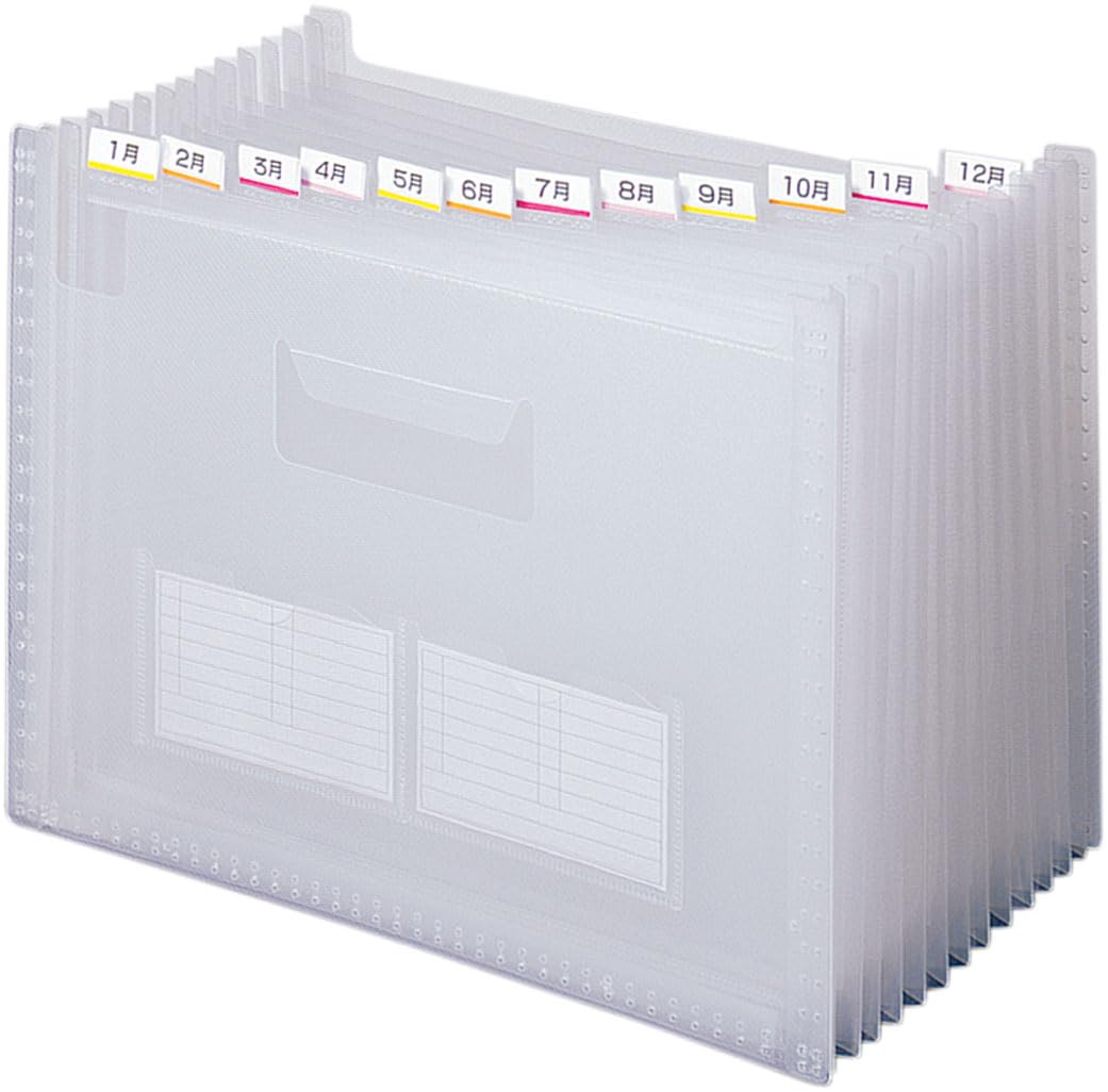Teji FD-243 Document File, Stretchy-2, A4, 13P, Clear