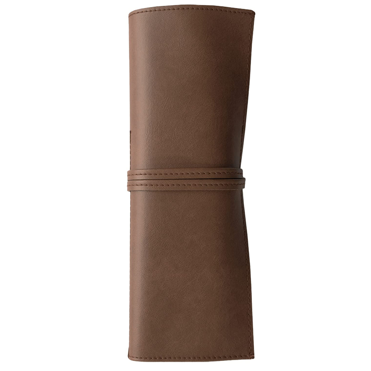Saki P-660BR Roll Pen Case Synthetic Leather Brown