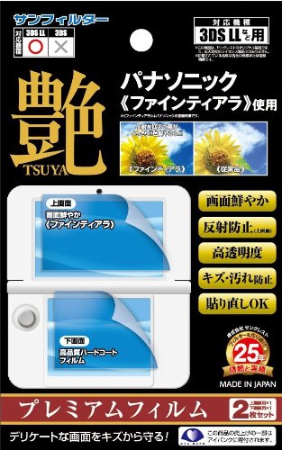 Luster filter "premium" film Screen Protector for 3DSLL (TSUYA)