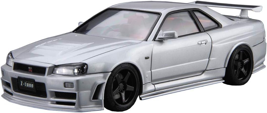 Qingdao Cultural Athroom 1/24 Series Car Model Nimo BNR34 Skyline GT-R Z-tune '04 Plastic Model