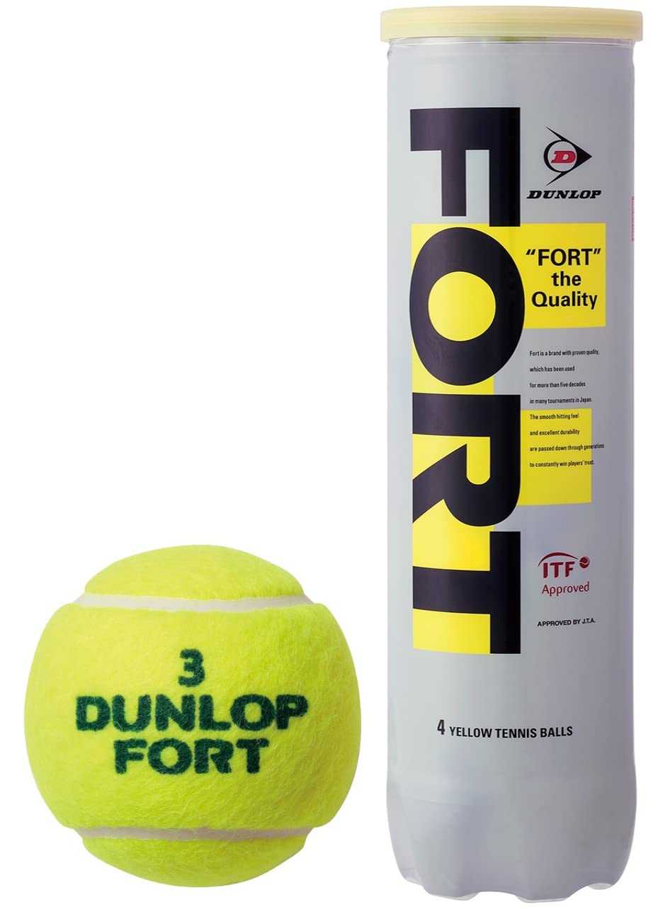 Dunlop (dunlop) puressya-raizudo Tennis Ball Fort (fort), 4 Balls, 3-Pack, 1 Cans
