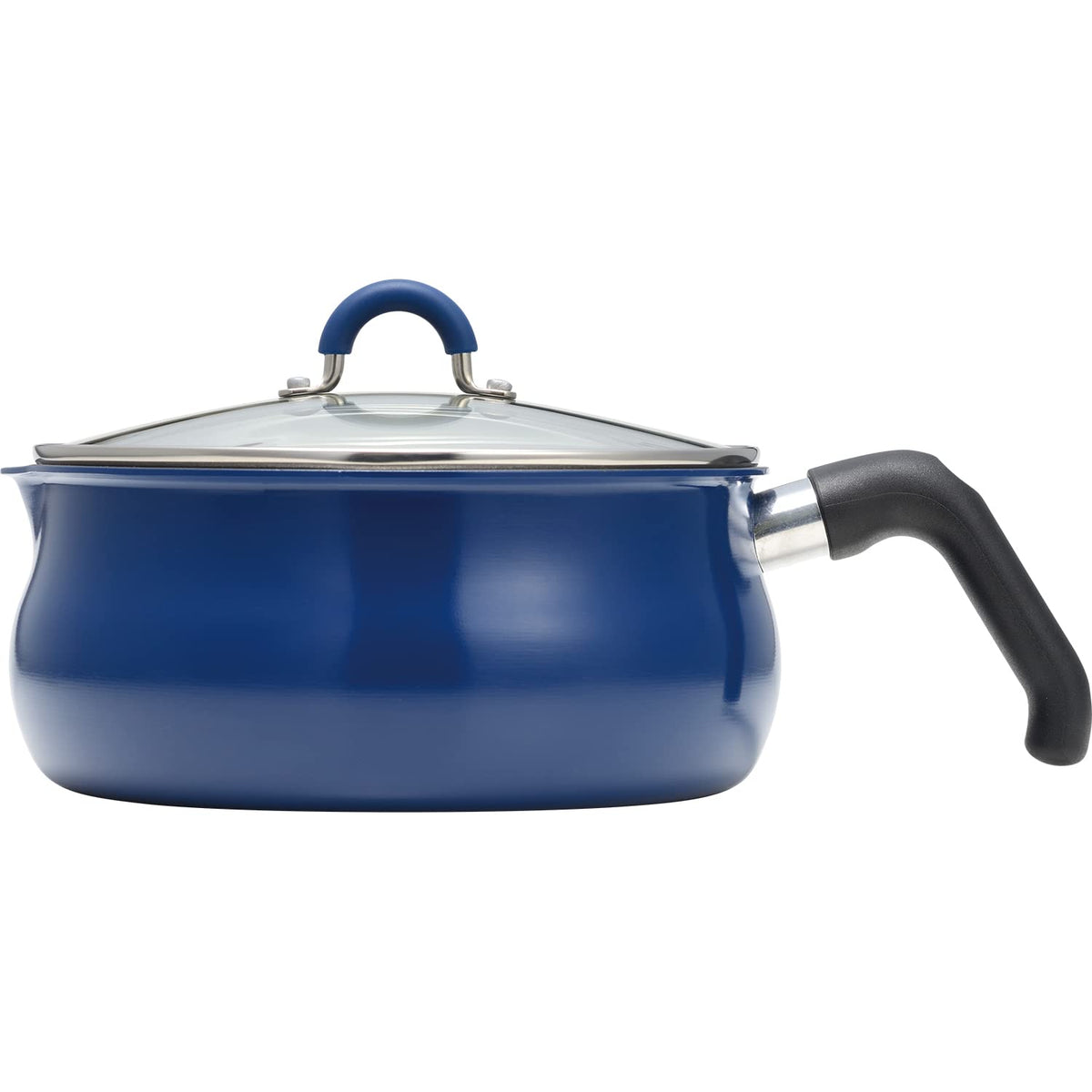 Wahei Freiz RB-2571 Frying Pan, Multi-Pan, Large, Navy, 7-in-1 Unit, Bake, Stir, Fry, Boil, Induction and Gas Compatible