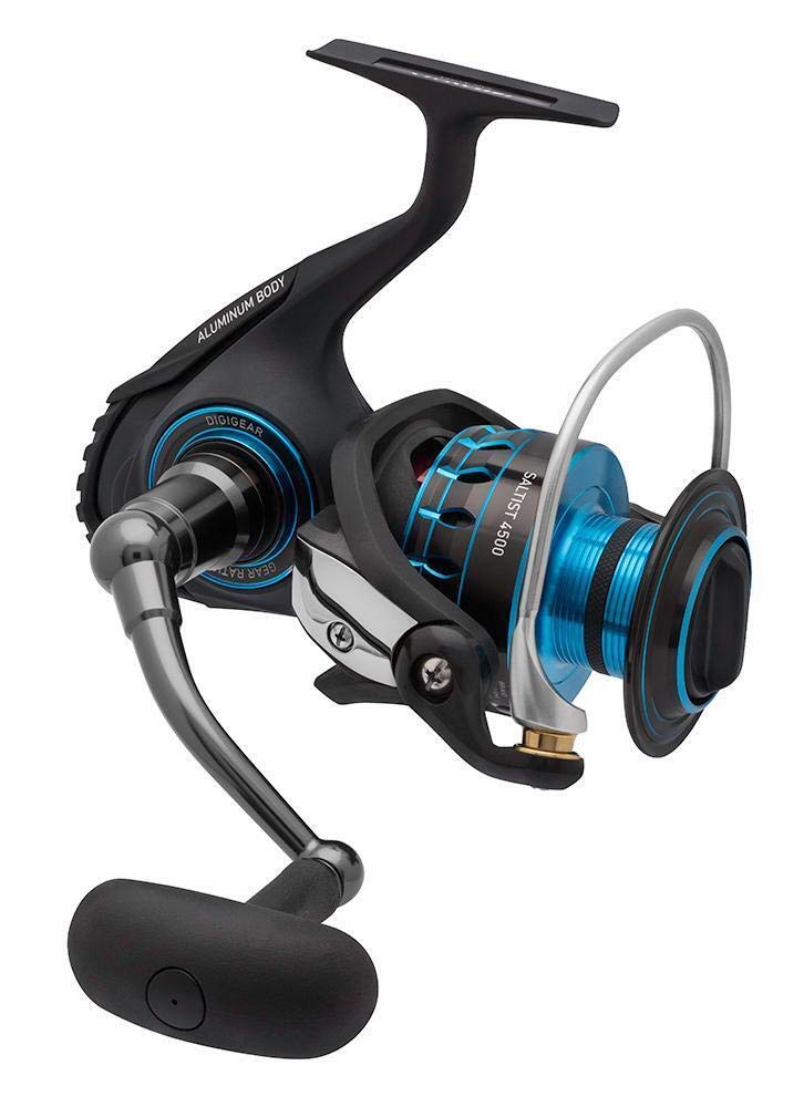 Daiwa 5.6:1 Gear Ratio 9 Bearings Saltist Spinning Reel, 37.40"