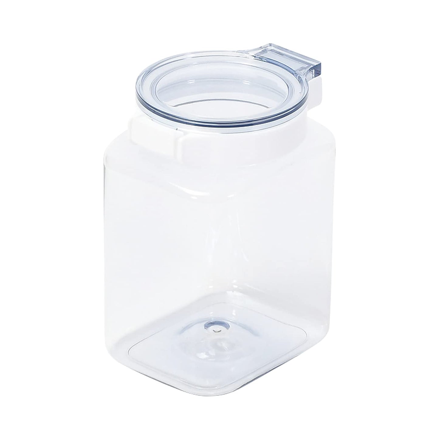 Pearl Metal HB-6792 Storage Container, Canister, 0.4 gal (1.4 L), One Push, One-Touch, Made in Japan, See Contents From Top