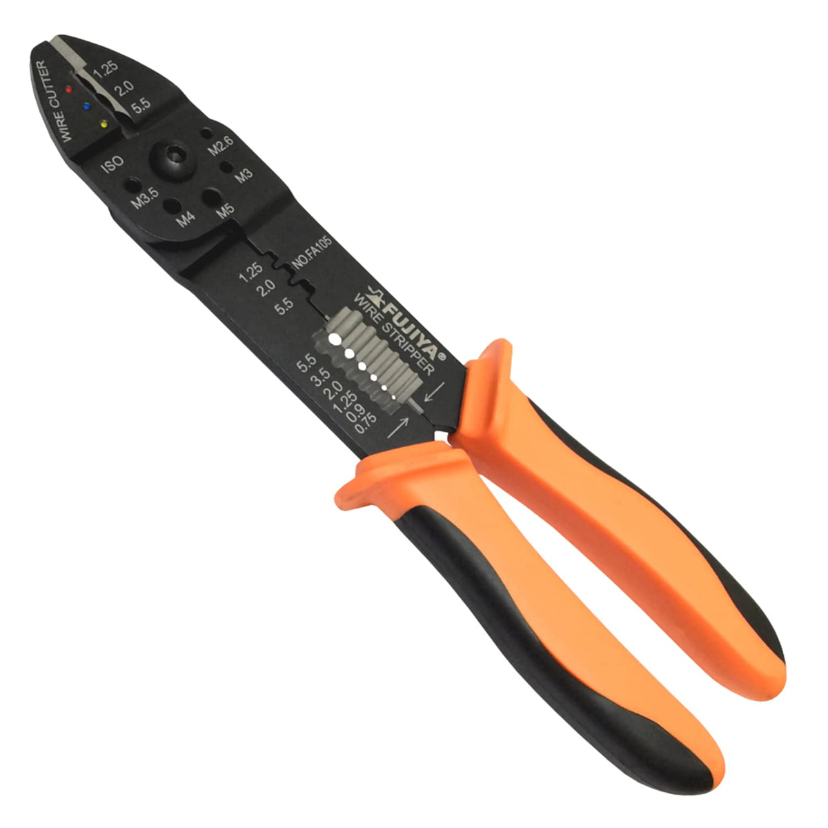 FUJIYA Tools, FA105, Crimping Pliers for Insulated terminal and Faston Terminal, 9 Inch