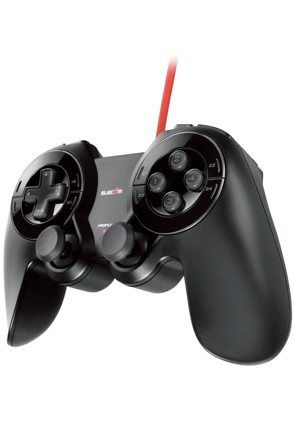 Elecom JC-DUX60BK USB 24 Button MMO Gamepad Black