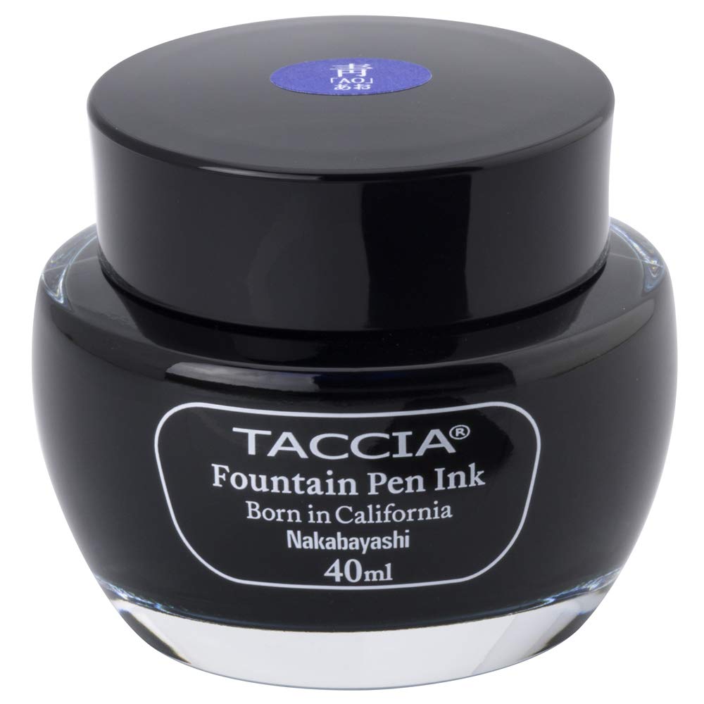 TACCIA TFPI-WD40-09 Blue Ink Fountain Pen Ink, Water-Based Dye, Blue