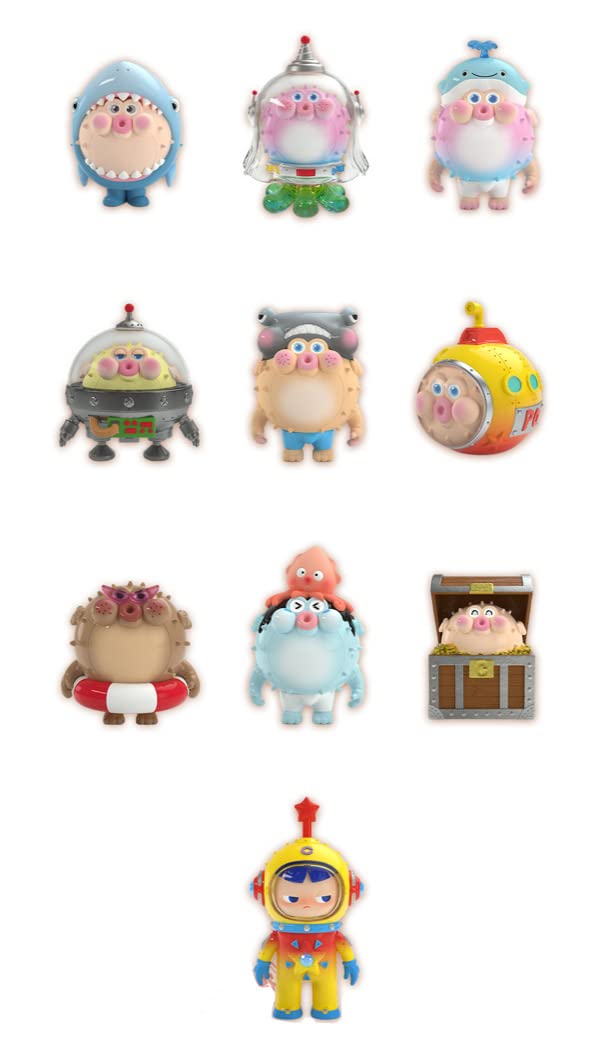 HIDDEN WOOO x CHUBBY FAMILY CHUBBYPOPO Ocean Series TRADITION VER. PVC Trading Figure, Box of 9