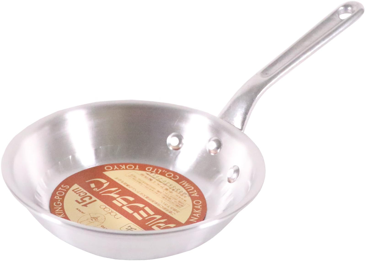 中尾アルミ製作所 Aluminum King Hammered Frying Pan, 5.9 inches (15 cm)