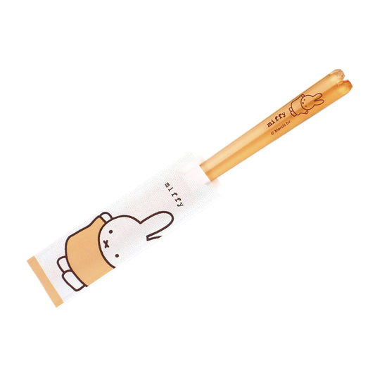 Dick Bruna 490584 Miffy Clear Chopsticks 9.1 inches (23 cm), Light Orange, Made in Japan