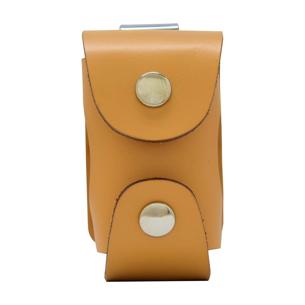 Tabata GV0884 CA Golf Ball Case, 2 Ball Pouch, Genuine Leather, Golf Round Equipment, Genuine Leather Ball Holder, Camel