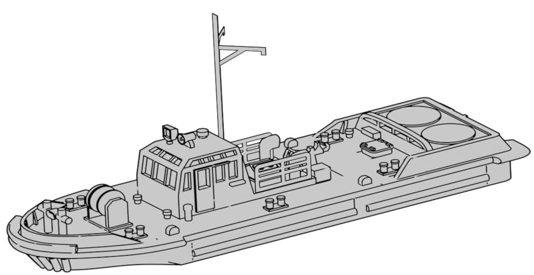 モデリウム Moderium 1/700 JMSDF YT75 50t Type Towing Boat Resin Kit T23V700-024M