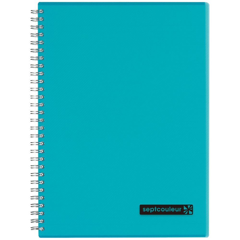 Maruman Septcouleur Spiral Notebook, 160 Pages, B5 College Ruled Light Blue