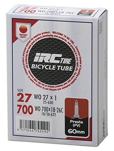 IRC Tire Bicycle Tube WO 27 x 1 700 x 18C-26C Presta Long Valve 2.4 inches (60 mm) 1 Piece