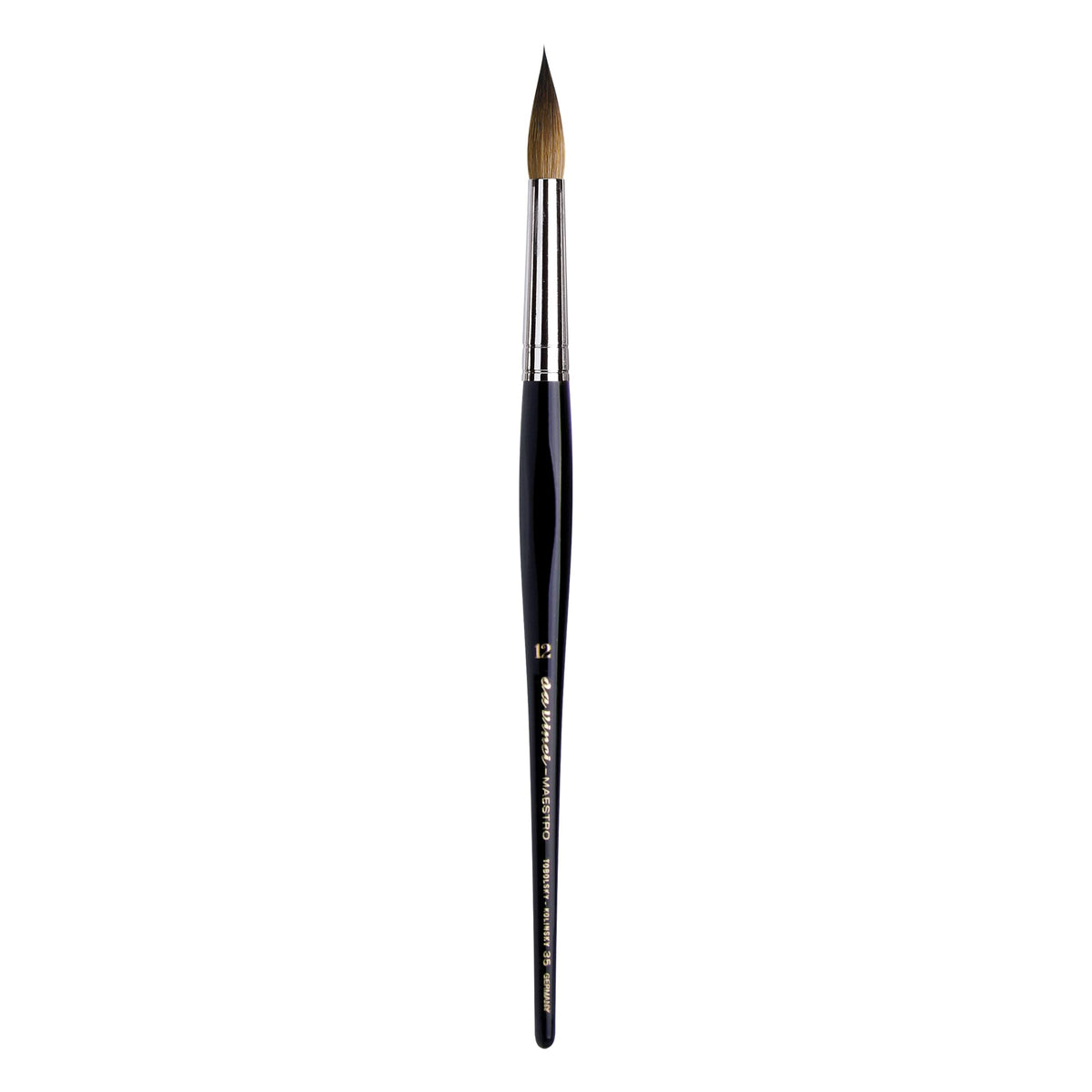 da Vinci Watercolor Series 35 Maestro Paint Brush, Round Long Taper Kolinsky Red Sable, Size 12