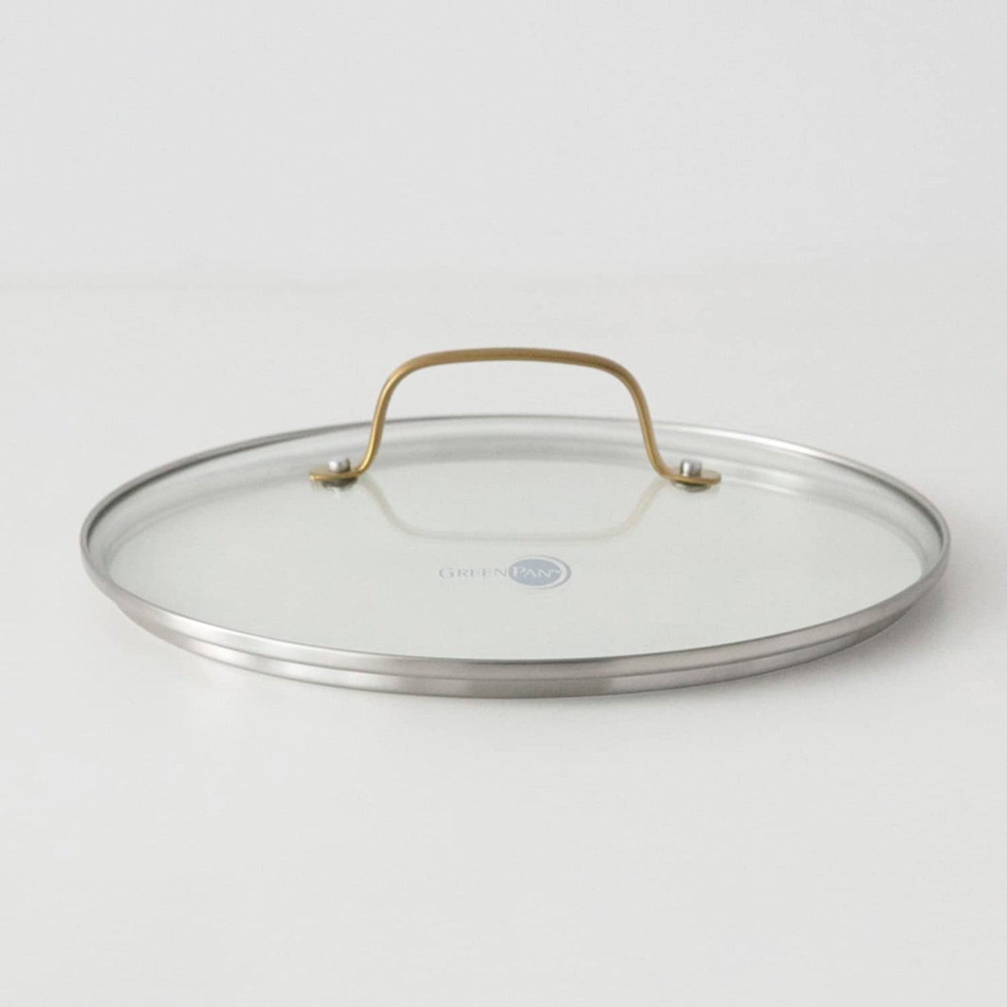 Green Pan Glass Lid, 10.2 inches (26 cm), Stainless Steel, Gold Handle, Fully Physical Strengthening, Dishwasher Safe