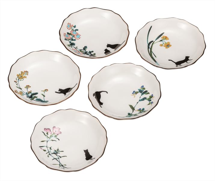 九谷焼いわたや(Kutaniyakiiwataya) Kutani Iwataya 4.5 Plate Assortment, Sanpo Biyori K9-73