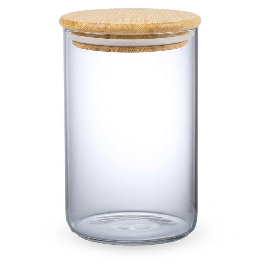 J-kitchens Retro Heat Resistant Container, Glass, Canister, Φ3.7 x H5.9 inches (95 x 150 mm), 28.9 fl oz (830 cc), Basic Current Model